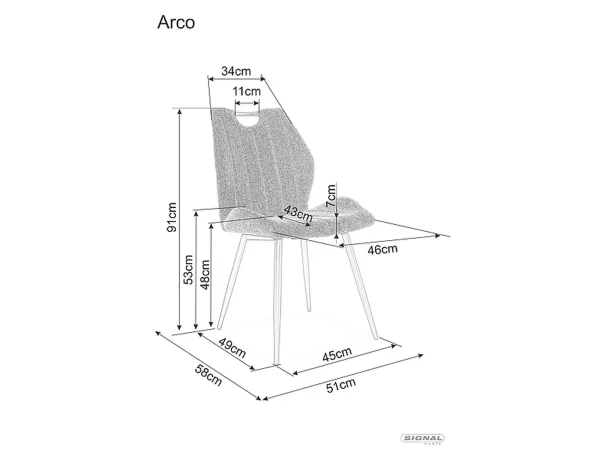 Стол Arco Brego в черно - Image 3