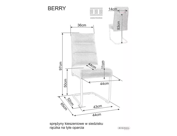 Стол Berry Brego в цвят бордо - Image 4