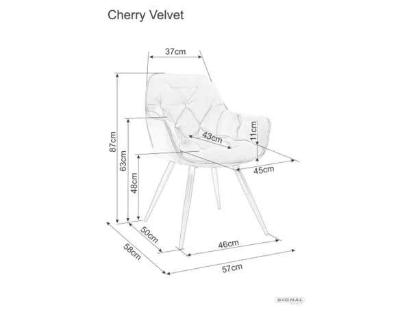 Стол Bjorn Cherry червен - Image 2