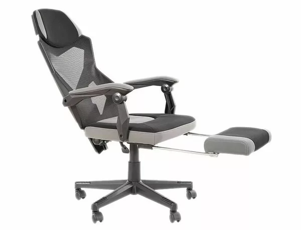 Офисен въртящ се фотьойл Q-939 черен - Image 6