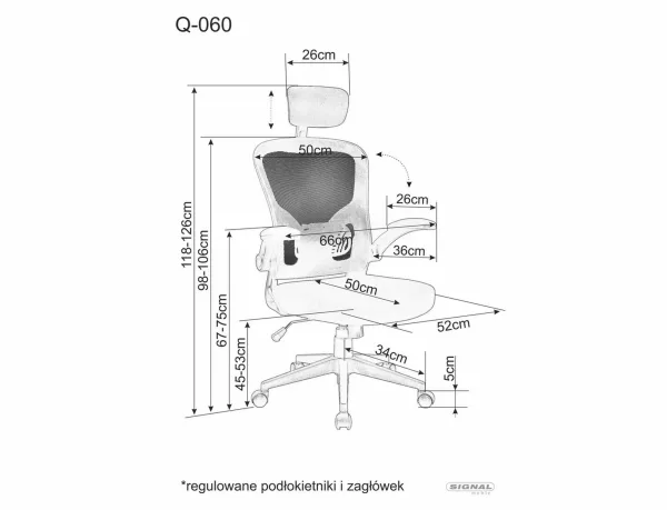 Fotel obrotowy Q-060 - Image 9