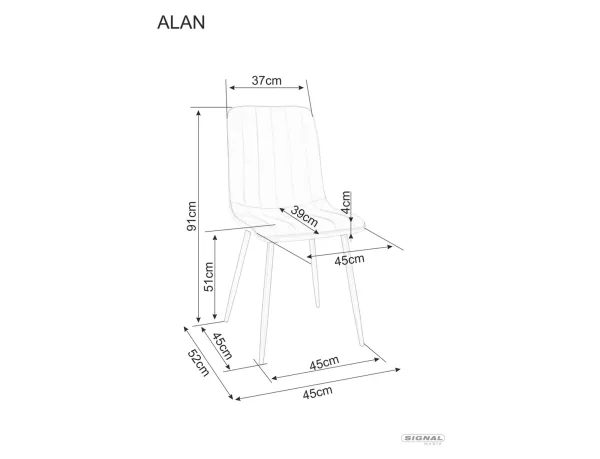 Стол Alan Brego в цвят бежов - Image 3
