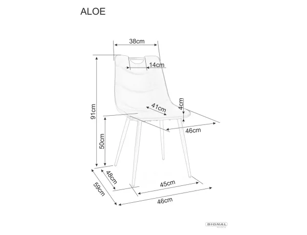 Стол Aloe в зелено - Image 2