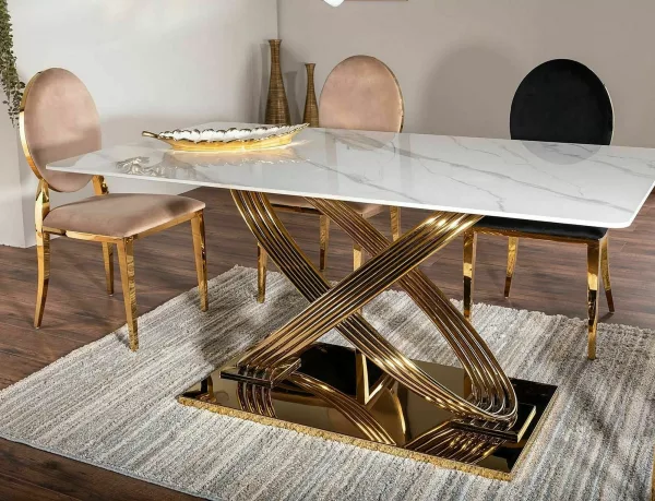Стол King Velvet в цвят кралско синьо - Image 7