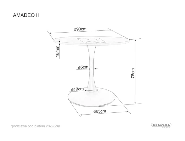 Маса Amadeo II в цвят орех - Image 3
