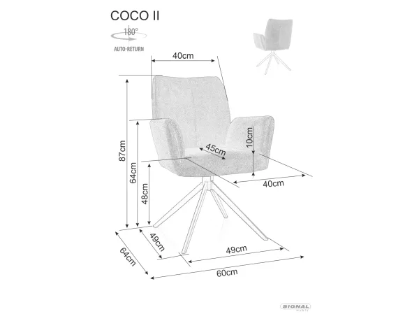 Стол Coco II Vardo вардо цвят - Image 4