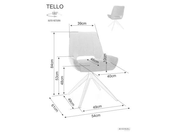 Стол Tello Bjorn в черно - Image 3