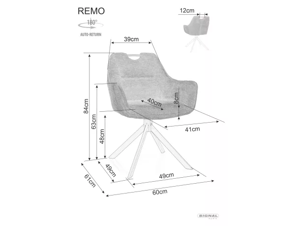 Стол Remo Brego в черно - Image 4