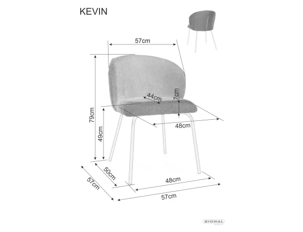 Стол Kevin Vardo в цвят черен - Image 4