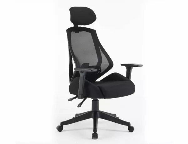 Офисен въртящ се фотьойл Q-406 М сив - Image 5