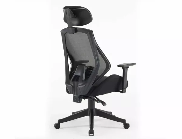 Офисен въртящ се фотьойл Q-406 М сив - Image 6
