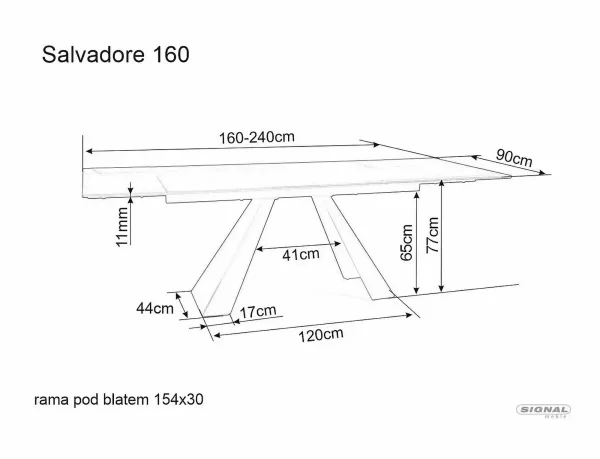 Маса Salvadore керамика Pietra Di Savoia бежова - Image 6