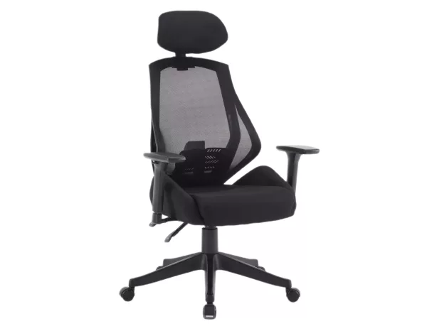 Офисен въртящ се фотьойл Q-406 М сив - Image 11