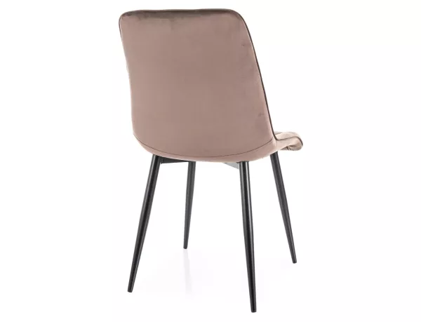 Стилен стол Chic Velvet в кадифе, цвят бордо - Image 3