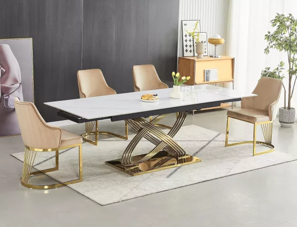 Маса Hermes II в цвят орех - Image 4