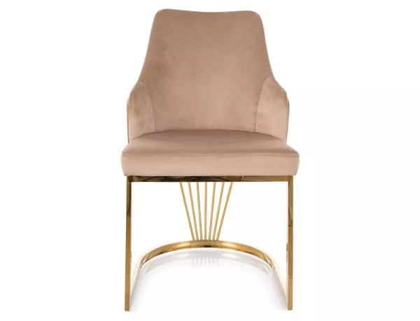 Стол Alure Velvet в кадифе, цвят бордо - Image 3