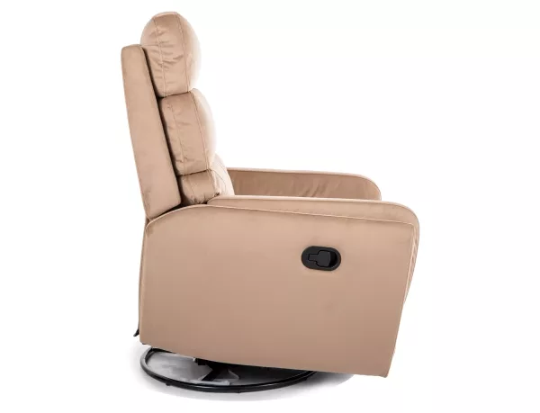 Разтегателен фотьойл Argos Velvet розов - Image 2