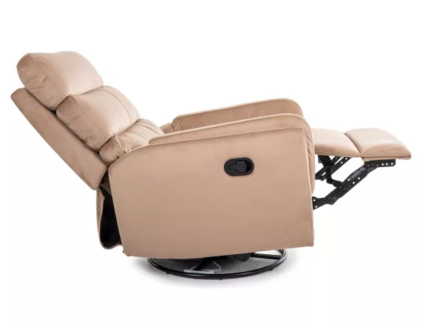 Разтегателен фотьойл Argos Velvet розов - Image 3