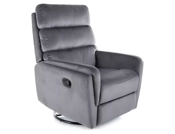 Разтегателен фотьойл Argos Velvet розов