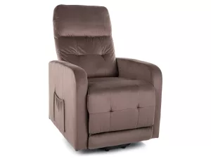 Разтегателен фотьойл Otus II Velvet розов