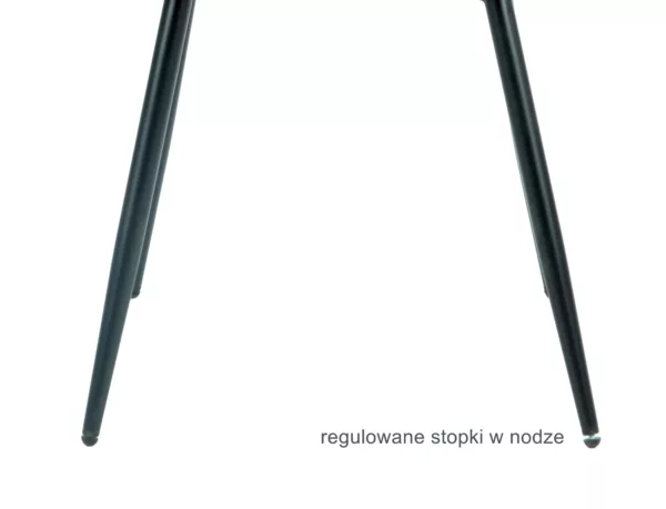 Стол Rick от велур, цвят бордо - Image 6