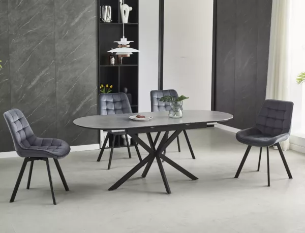 Трапезна маса Gaston Ceramic 140 бяла - Image 4