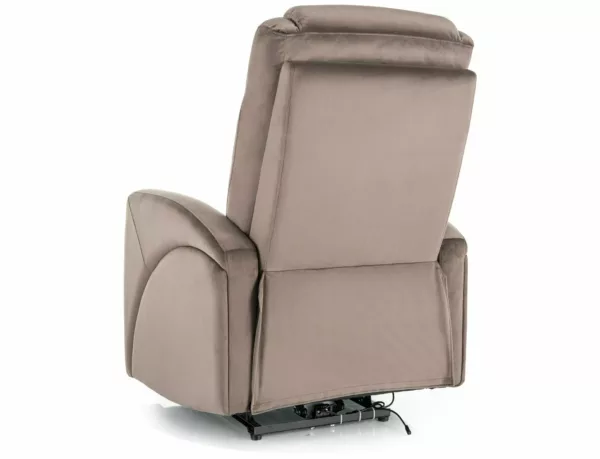 Разтегателен фотьойл Kronos Velvet розов - Image 6