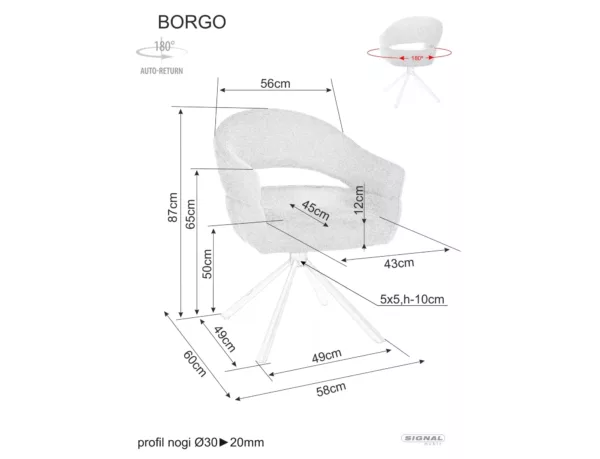 Стол Borgo Raven в черно - Image 7
