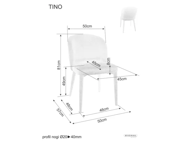 Стол Тино Уинд, бял - Image 5