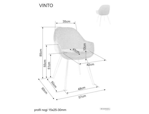 Стол Vinto Brego в черно - Image 6