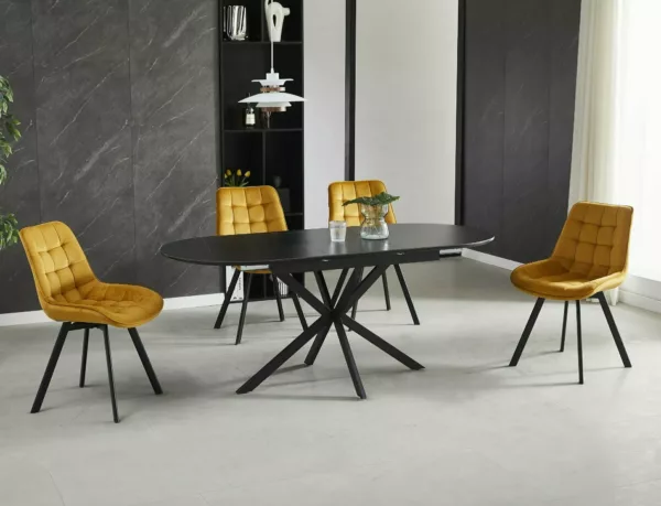 Трапезна маса Gaston Ceramic 140 бяла - Image 6