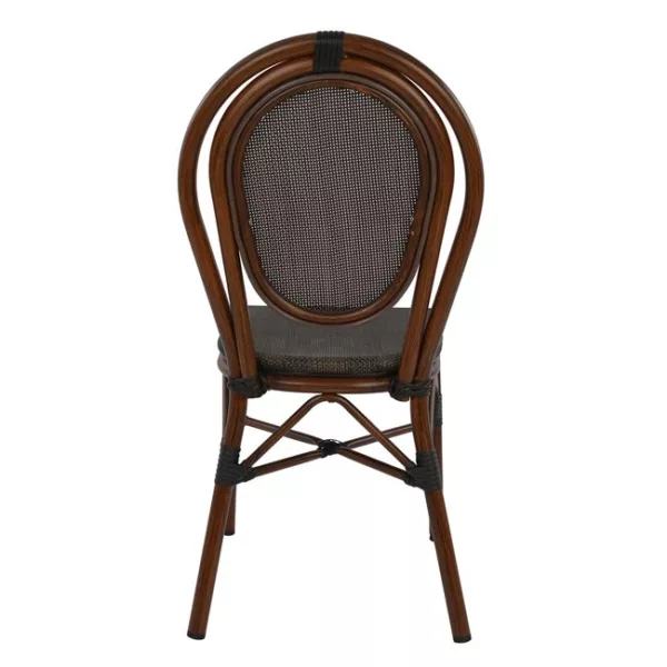 Алуминиев стол с бамбуков вид Brown с текстил 40,5x56,5x89,5 cm - Image 6