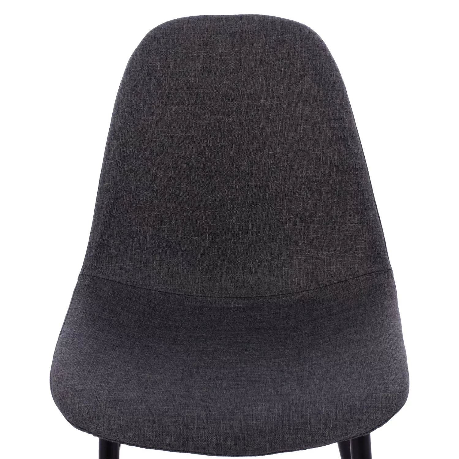 Елегантен трапезен стол с метални крака Leonardo/Леонардо 43,5x59x84 см - Тъмносив плат - Image 7