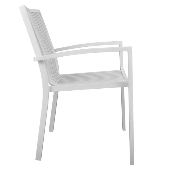 Алуминиев стол BRONCA/БРОНКА 54,2x59x83,5 - Бял - Image 4