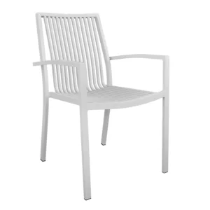 Алуминиев стол BRONCA/БРОНКА 54,2x59x83,5 - Бял