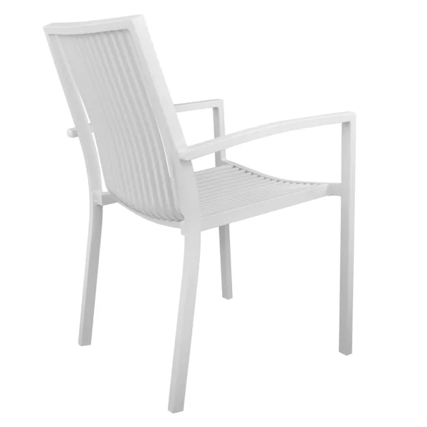Алуминиев стол BRONCA/БРОНКА 54,2x59x83,5 - Бял - Image 5