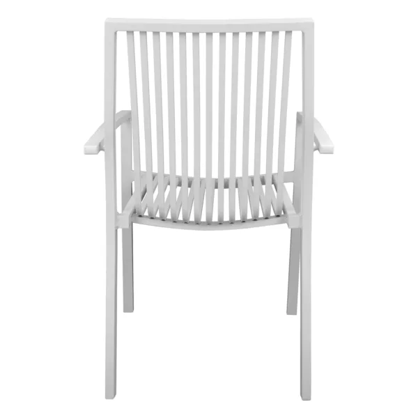 Алуминиев стол BRONCA/БРОНКА 54,2x59x83,5 - Бял - Image 6