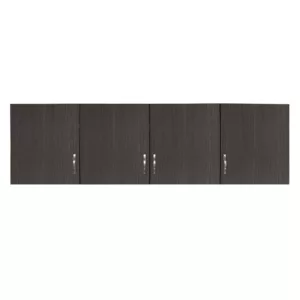 Четирикрилен гардероб Loft/Лофт Zebrano 200x55.5x60 - Черен